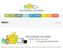 Tablet Screenshot of coteaux-du-linon.com